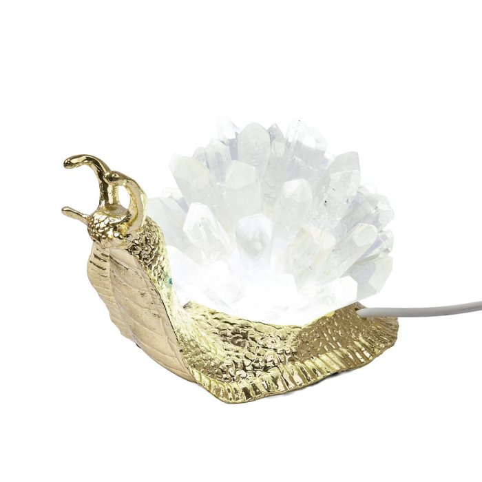 Snail Lamp with Crystal Points (1pc) NFD