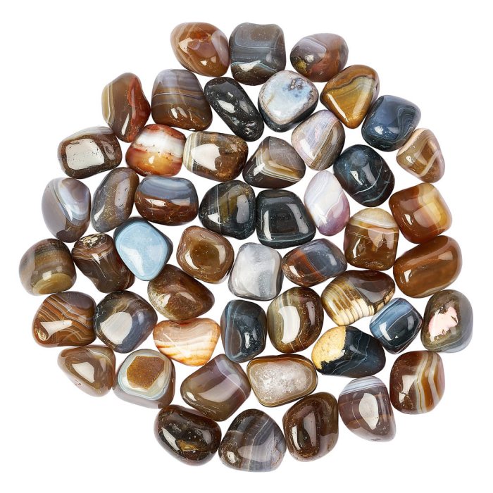 Natural Banded Agate Tumblestone Refill (50pcs) NETT