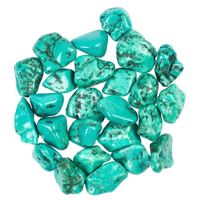 Chinese Turquoise (dyed Howlite) Tumblestone Refill (25pc)