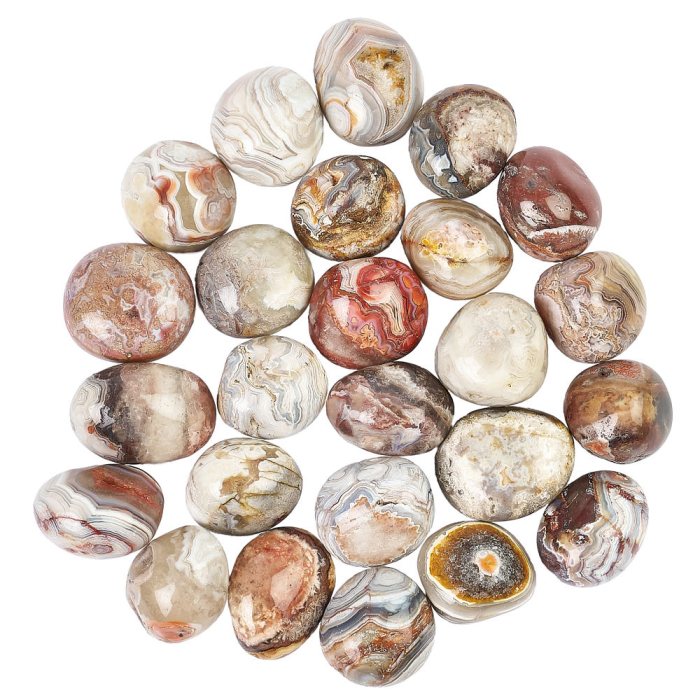 Crazy Lace Agate Tumblestone Refill (25pcs)