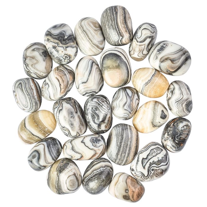 Banded Zebra Jasper Deluxe Tumblestone Refill (25pcs)