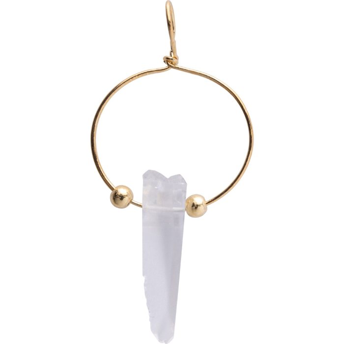 Crystal Point Pendant, Gold Plated (1pc) 
