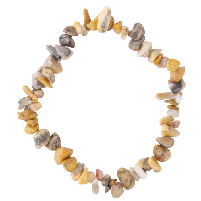 7.5" Crazy Lace Agate Chip Bracelet (1pc) NETT