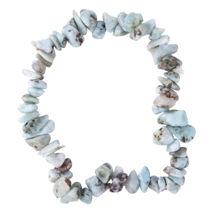 7.5" Larimar Chip Bracelet (1pc) NETT