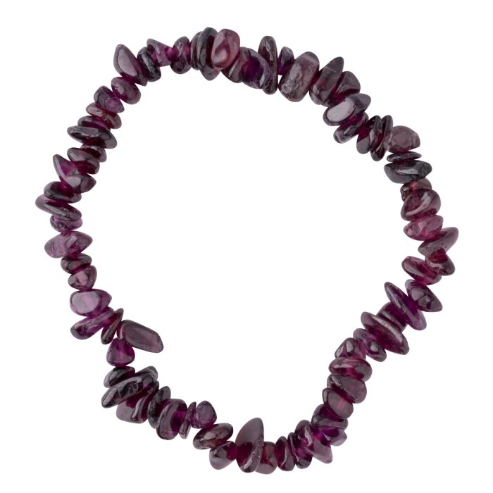 7.5" Rhodonite Garnet Chip Bracelet (1pc) NETT