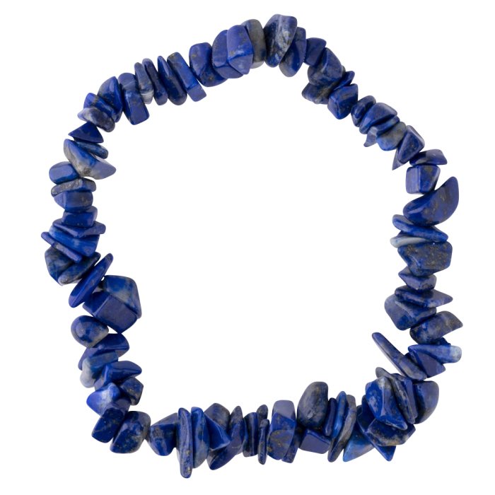 7.5" Lapis Chip Bracelet, Afghanistan (1pc)
