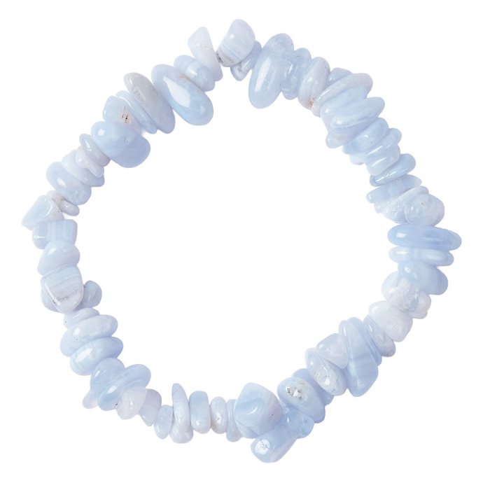 7.5" Chip Bracelet, Blue Lace Agate (A) (1pc)