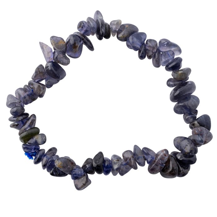7.5" Iolite Chip Bracelet (1pc)
