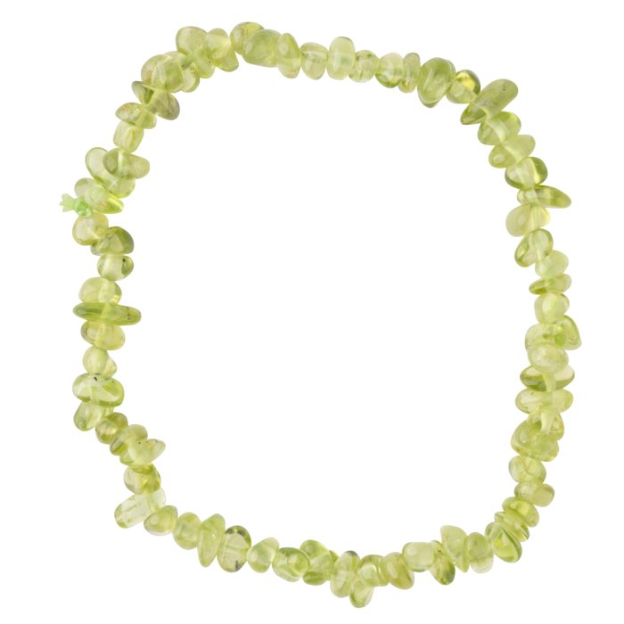 7.5" Peridot Chip Bracelet (1pc) NETT