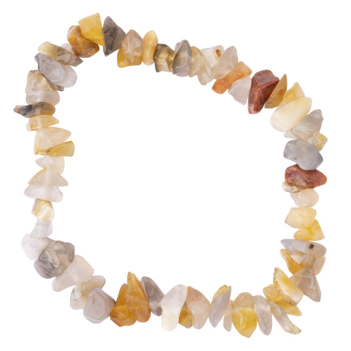 7.5" Chip Bracelet Botswana Agate B (1 Piece) NETT