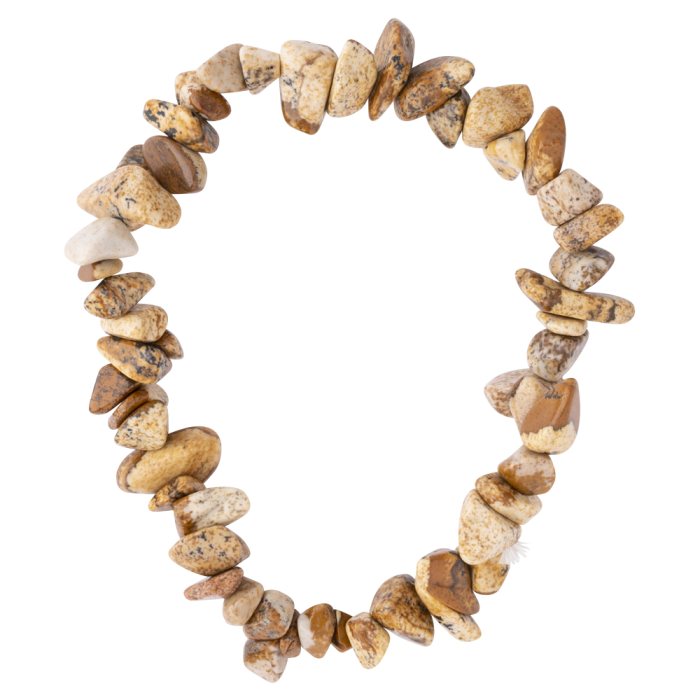 7.5" Picture Jasper Chip Bracelet (1pc) NETT