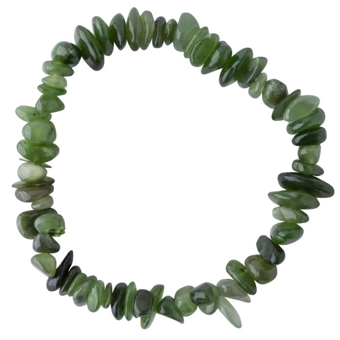 7.5" Chip Bracelet Nephrite Jade (1pc) NETT