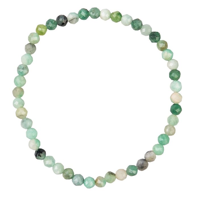 4mm Emerald Faceted Bracelet (1pc)