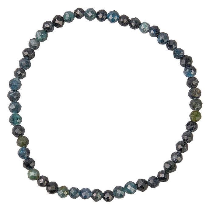 4mm Faceted Blue Tourmaline Bracelet (1pc)