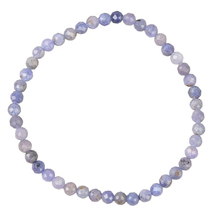 4mm Faceted Tanzanite (A) Bracelet (1pc)