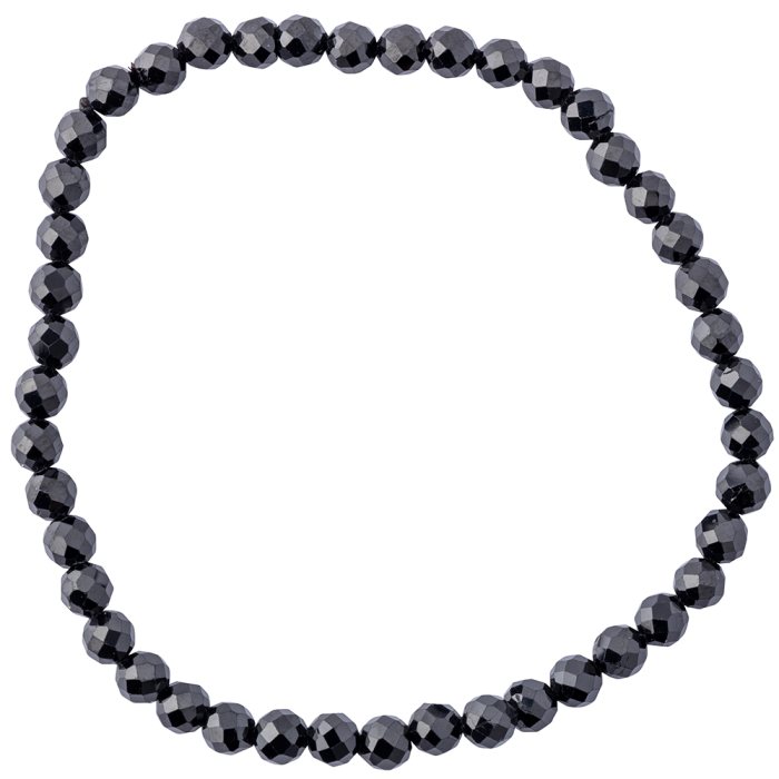 4mm Faceted Black Spinel Bracelet (1pc) NETT