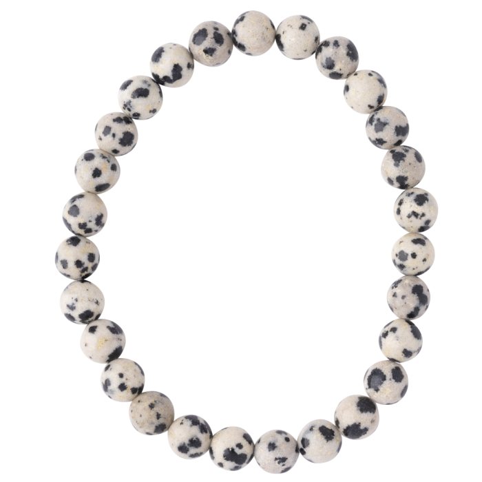 6mm Dalmatian Jasper Bead Bracelet (1pc) NETT