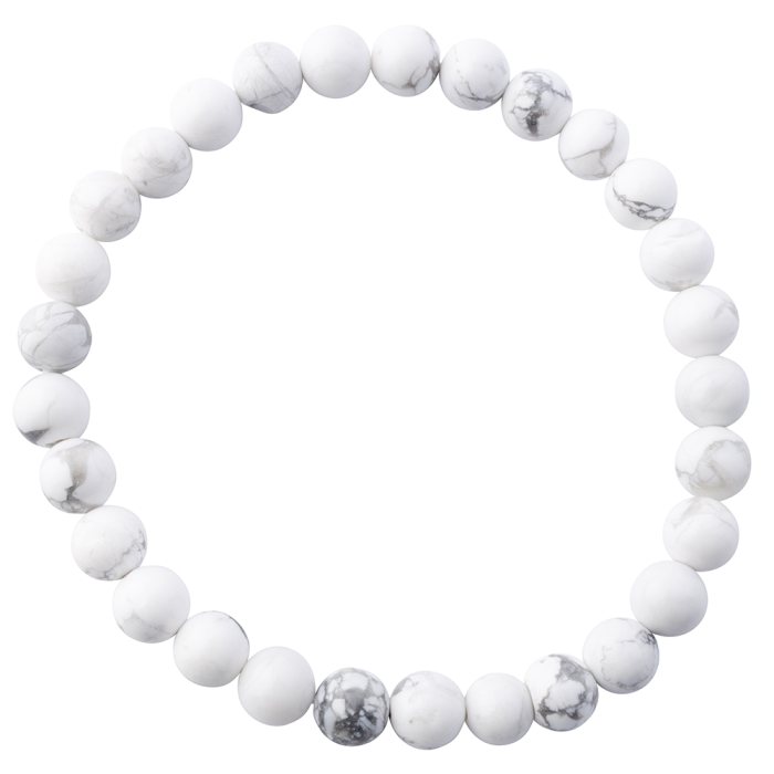 6mm Howlite Bead Bracelet (1pc) NETT