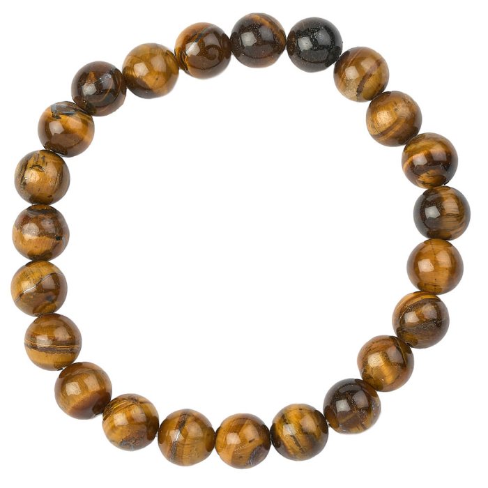8mm Tiger Eye Bead Bracelet (1pc)