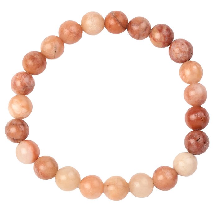 8mm Peach Aventurine Bead Bracelet (1pc)