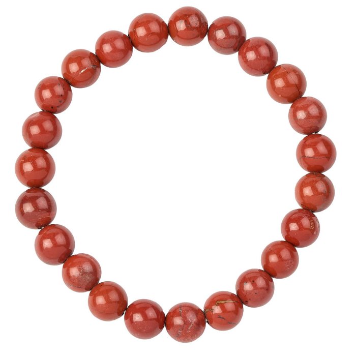 8mm Red Jasper Bead Bracelet (1pc)