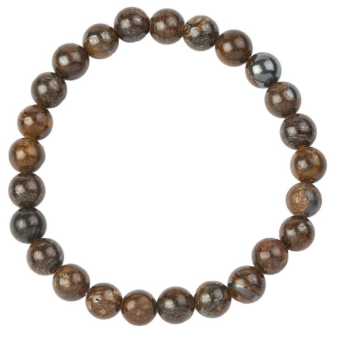 8mm Bead Bracelet Bronzite (1pc)