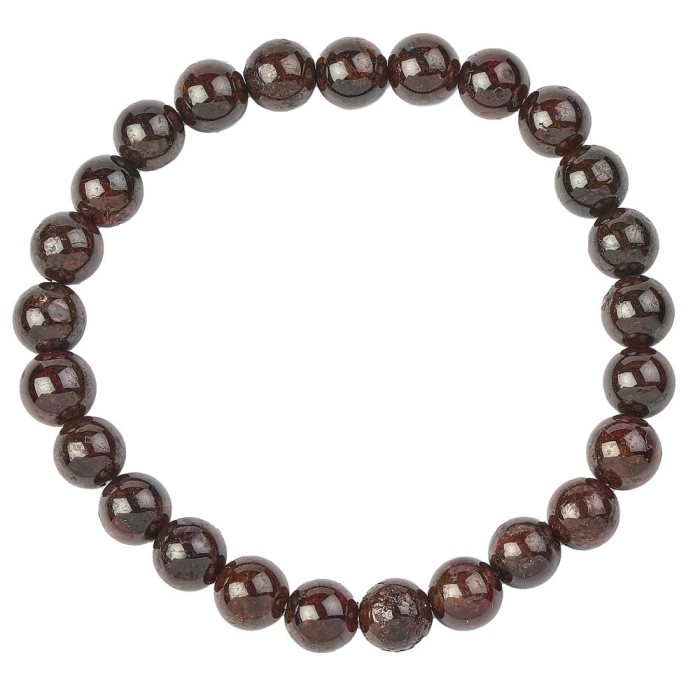 8mm Red Garnet Bead Bracelet (1pc)