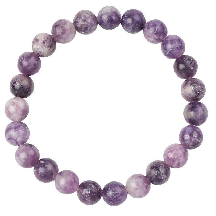 8mm Lepidolite Bead Bracelet  (1pc)
