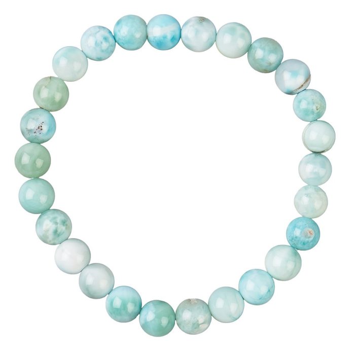 6mm Larimar Bead Bracelet (1pc)