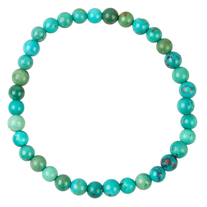 5mm Bead Bracelet Natural Chinese Turquoise (1pc)