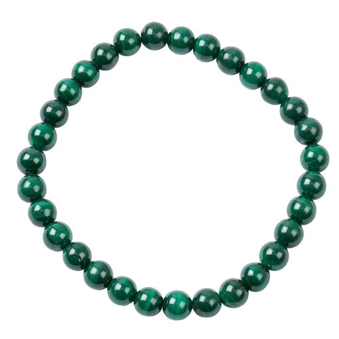 6mm Malachite Bead Bracelet (1pc)
