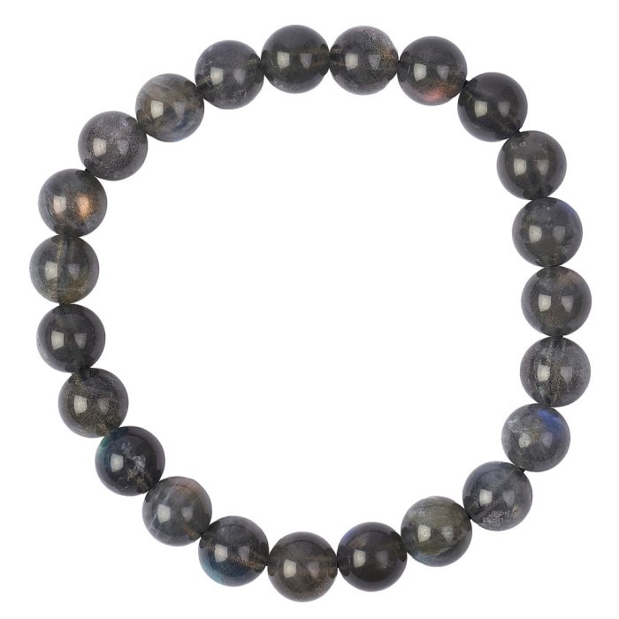 8mm Dark Labradorite (AA) Bead Bracelet Labradorite (1pc)