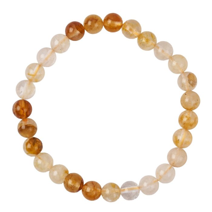 6mm Golden Healer Quartz Bead Bracelet (1pc)