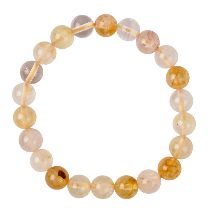 8mm Golden Healer Quartz Bead Bracelet (1pc)