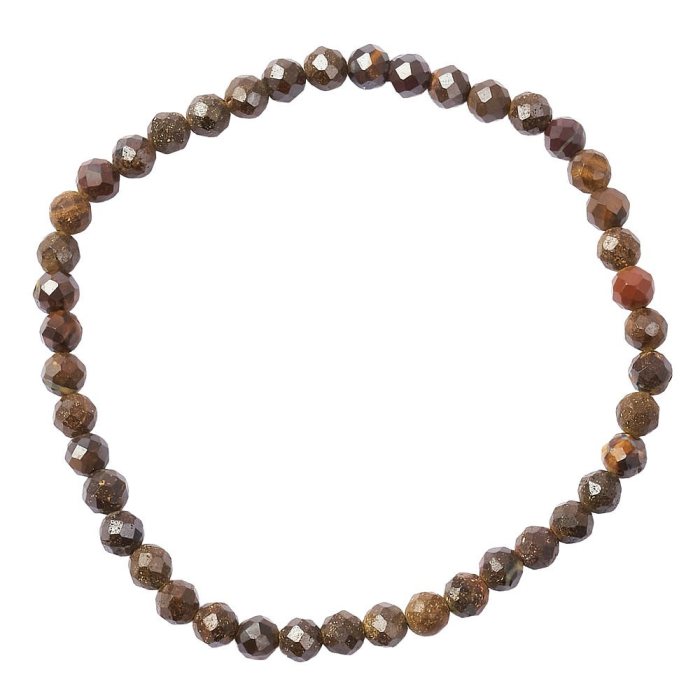 4mm Boulder Opal Faceted Bead Bracelet (1pc)