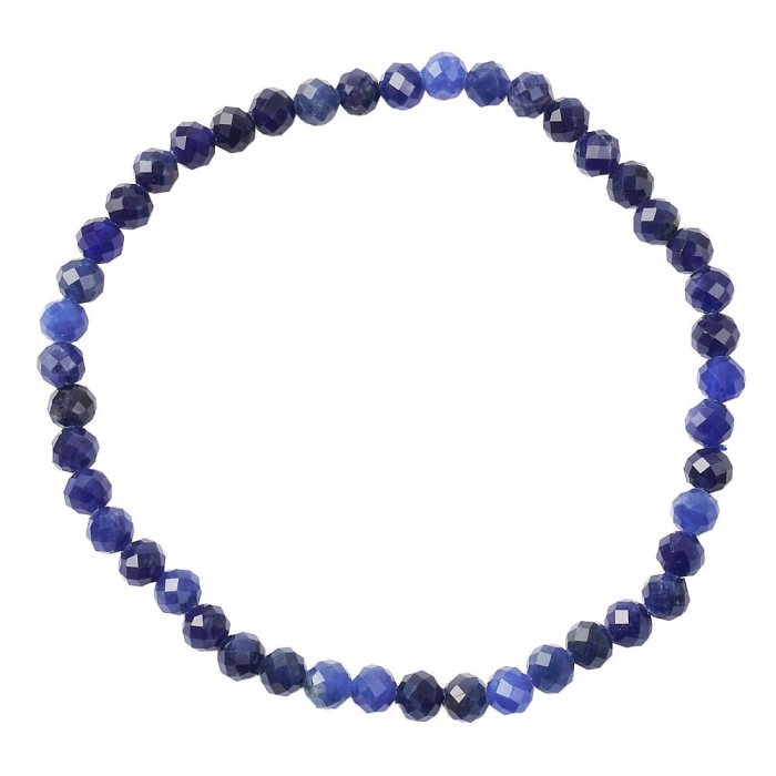 4mm Sodalite Faceted Bead Bracelet (1pc)