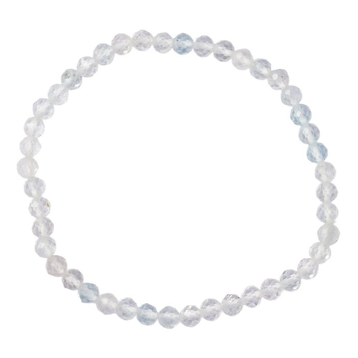 4mm Topaz (A) Faceted Bead Bracelet (1pc)