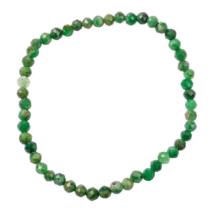 4mm Tsavorite Garnet Faceted Bead Bracelet (1pc)