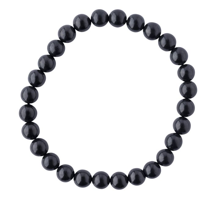 Shungite Bracelet 6mm Bead (1 Piece) NETT
