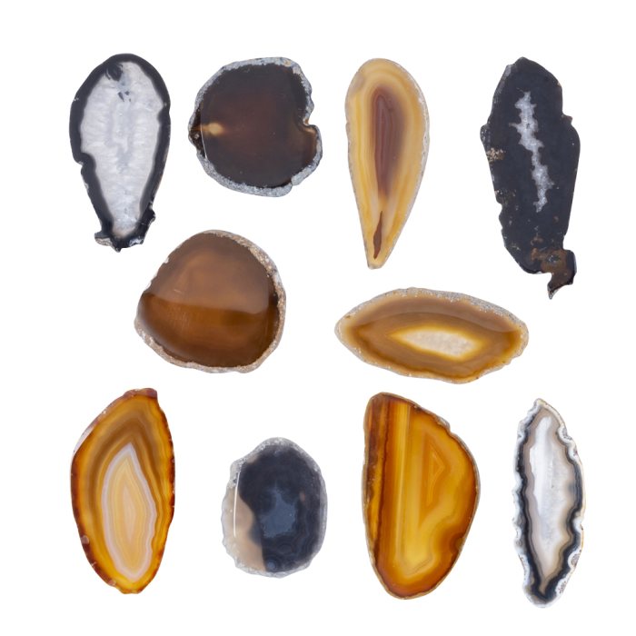 A00 Agate Slice Natural (up to 2") (10pcs) NETT