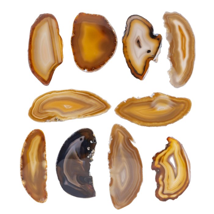 A1 Agate Slice Natural (1.5" to 2") (10 Piece) NETT
