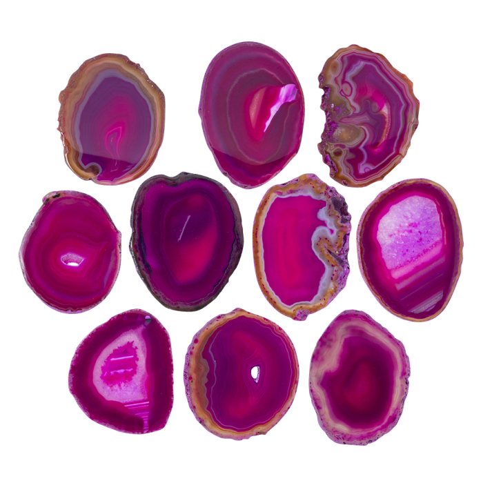A3 Agate Slice Pink (2.5" to 3") NETT