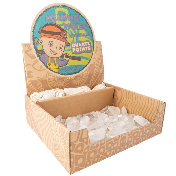Mining Mike's Quartz Points Retail Box (50 Piece) NETT