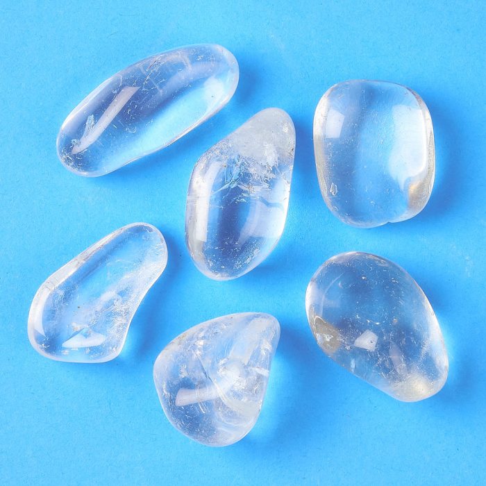 Rock Crystal (Clear Quartz) A Grade Large Tumblestone 30-40mm, Brazil (100g) NETT