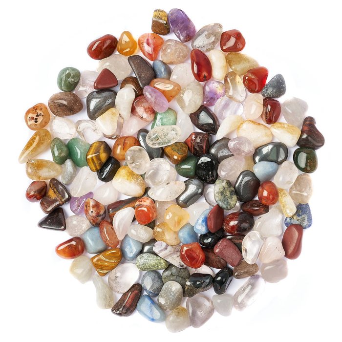 Brazilian Natural Mix Medium Tumblestone 20-30mm (kg) NFD