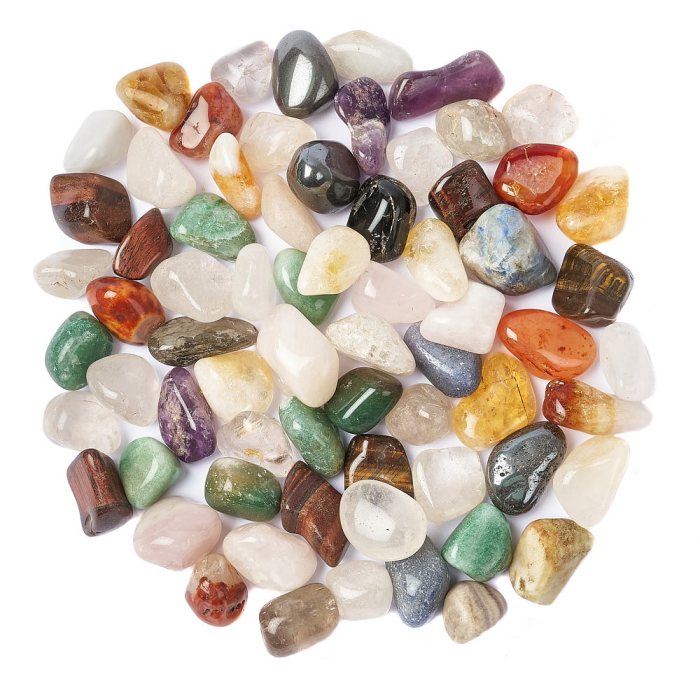 Brazilian Mix, Natural, Large Tumblestone 30-40mm (1kg) NETT
