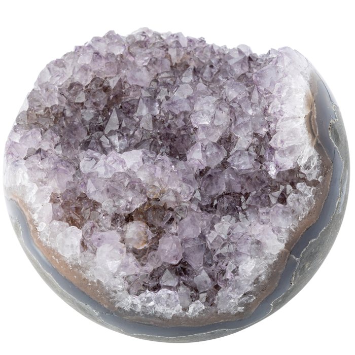 Amethyst Geode Sphere C Grade 70-80mm, Uruguay (1pc) NETT