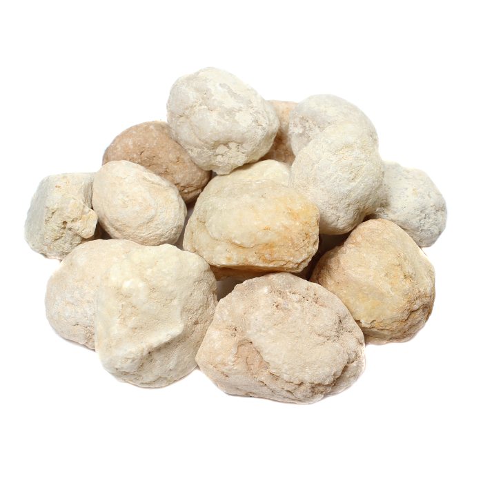 White Quartz Geode (Unbroken) 2-4" (1kg) NETT