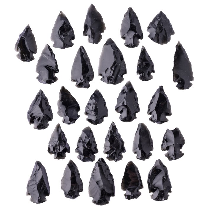 Obsidian Arrowhead approx 1-2" (25pcs) NFD