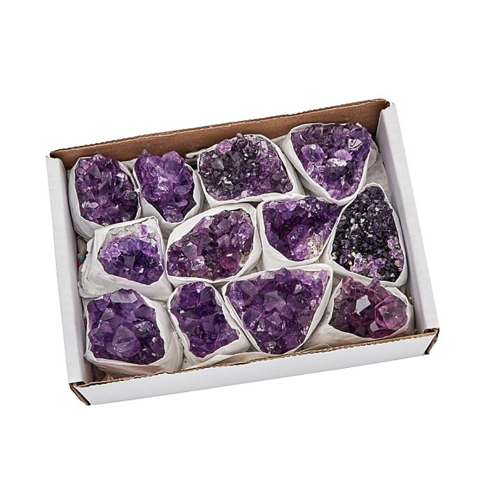 Small Flat (15x11cm) Amethyst Druze Uruguay (1 Piece) NETT